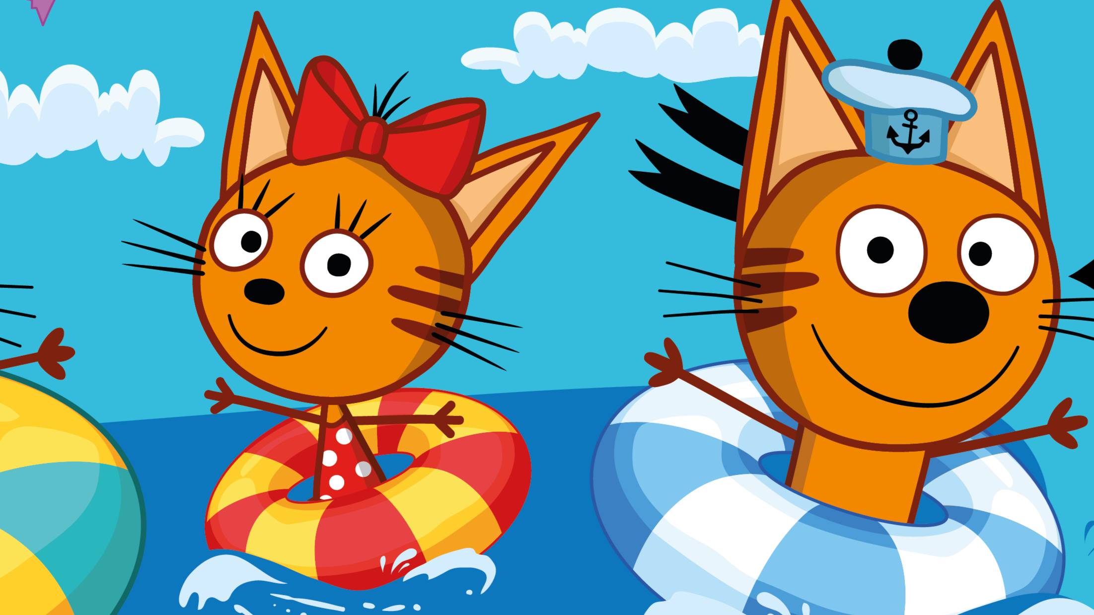 ТРИ КОТА - Три кота на рыбалке - Мультик для детей смотреть онлайн