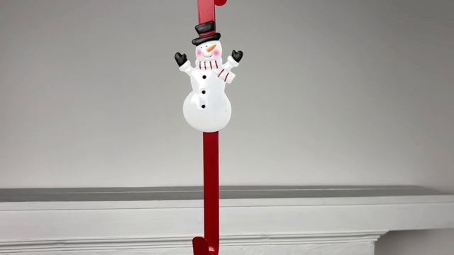 Дверной крючок для венка СНЕГОВИК ВСТРЕЧАЕТ, металл, 38 см, ALX630160-2