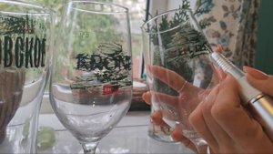 Как удалить надпись с бокала? Простой способ с пастой ГОИ и шлифовочной насадкой