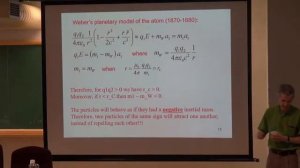 Андре Ассис — Планетарная модель атома Вебера.