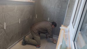 Балкон в стиле лофт: полировка и очистка эпоксидной затирки Ceresit CE 89 серый бетон 🔪 🧱 💧