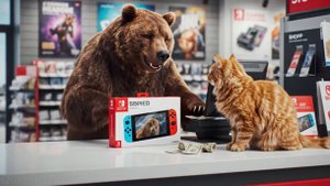 Как котику игрушку купили