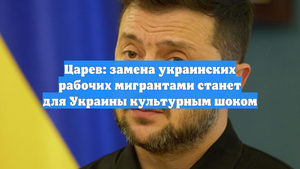 Царев: замена украинских рабочих мигрантами станет для Украины культурным шоком