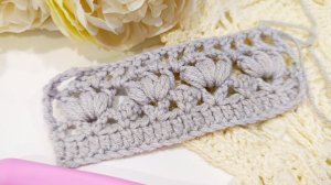 Простой, но красивый узор крючом❣️