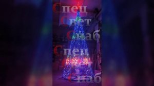 Большая Уличная Ёлка  "Кремлевская" с макушкой Звезда