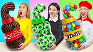 Кулинарный Челлендж_ Уэнсдей Против Бабушки | Фантастические Лайфхаки с Едой от Candy DO