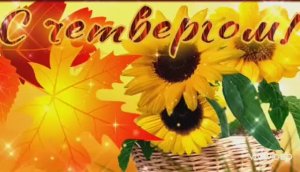 ДОБРОЕ УТРО ЧЕТВЕРГА !