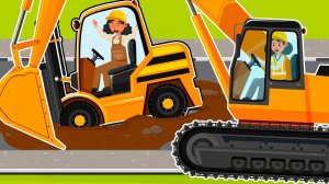 МУЛЬТИК МАШИНКИ ВИДЕО ПРО МАШИНКИ СПАСАЮТ ПОГРУЗЧИК МУЛЬТФИЛЬМЫ ЦВЕТНЫЕ МАШИНКИ ИГРУШКИ МАШИНКИ