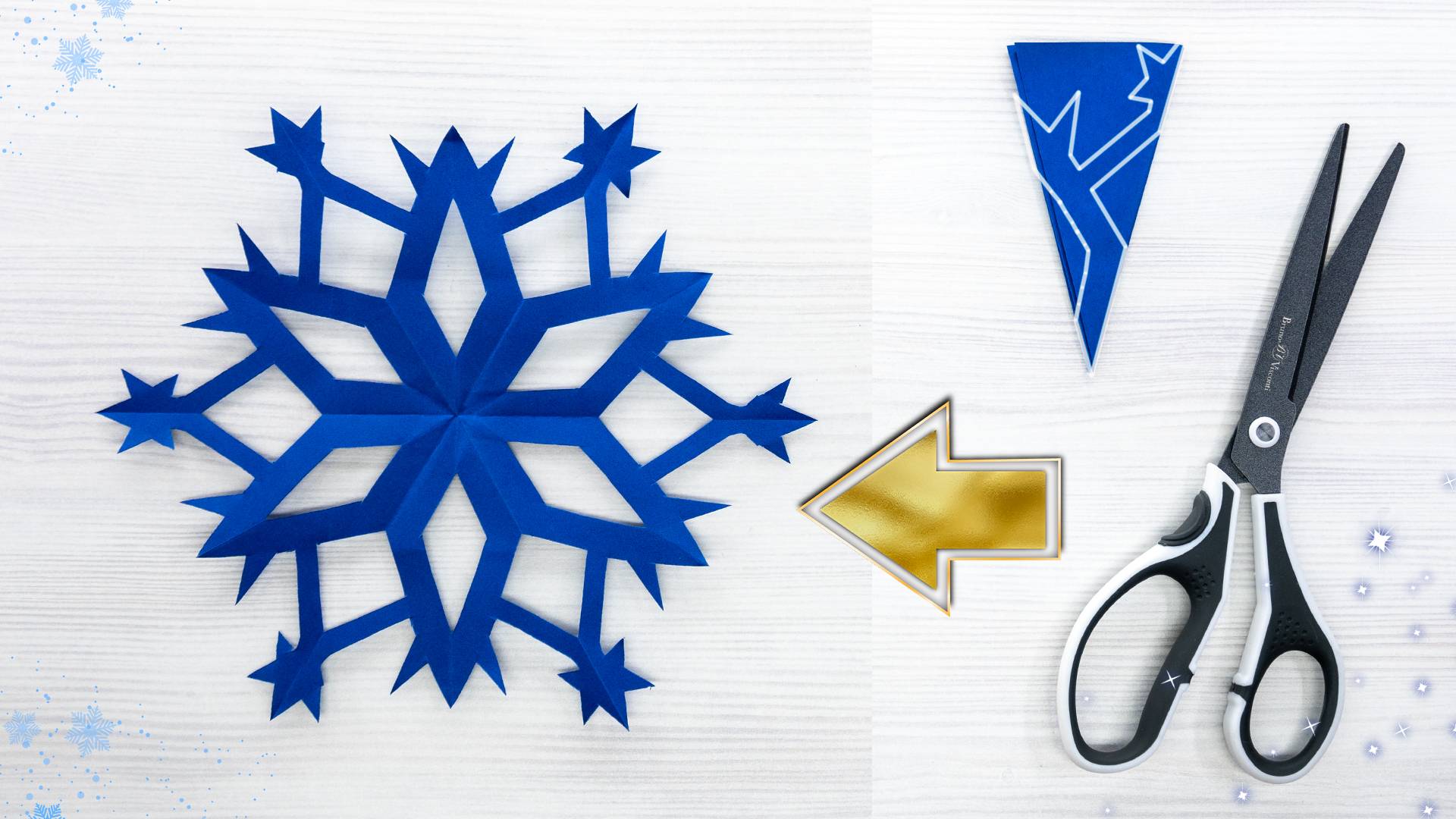 Создайте красивую бумажную снежинку из бумаги формата А4! смотреть онлайн