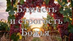 Благость и строгость Божья  бр. Дима