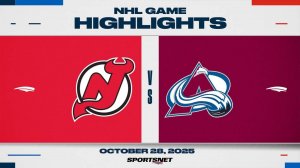 NHL Highlights ｜ Devils vs. Avalanche - October 28, 2025