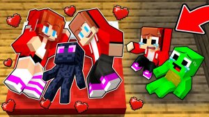 Мэйзен: Семья Джей Джей усыновляет малыша Эндермана - Анимация для Майнкрафта (Джей Джей и Майки)