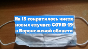 На 15 сократилось число новых случаев COVID-19 в Воронежской области