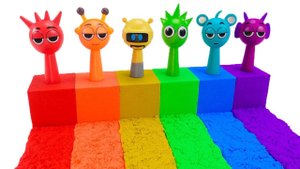 ЛЕПИМ СПРУНКИ ИЗ КИНЕТИЧЕСКОГО ПЕСКА ВИДЕОЛЕПКА ВИДЕО МУЛЬТИКИ ДЛЯ ДЕТЕЙ КАНАЛ ИГРАЛКИ-ЗАЛИПАЛКИ