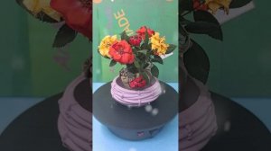 Кашпо из гипса ручная работа.