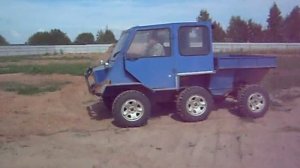 Вездеход "Ангара" бодается с рыхлой песчаной горкой