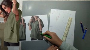 Моделирование. Толстовка. Выкройка № 1854.