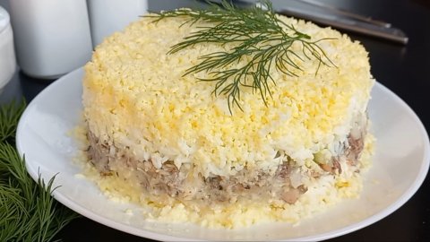 Салат ,,Мимоза,, классический рецепт из СССР Популярный вкусный нежный салат