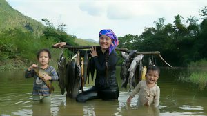 Ловлю рыбу, ставлю капканы для рыб. Продаю рыбу на рынке и покупаю фрукты. Жизнь во Вьетнаме