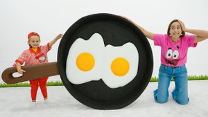 Крис учится готовить завтрак для мамы!