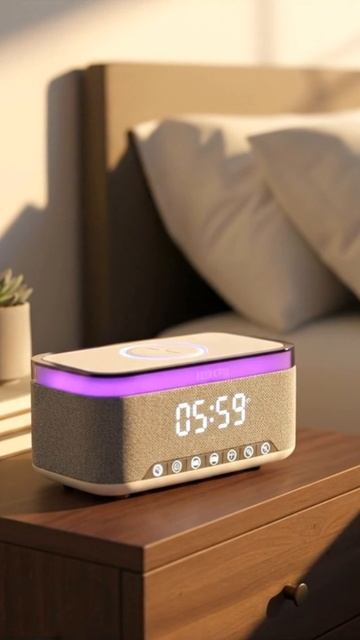 Часы электронные с беспроводной зарядкой Leonord LE-1435