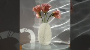 ваза из камня "розовый фламинго"