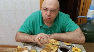 Мукбанг. Яичница с ветчиной и кофе. Проклятье старого шамана.