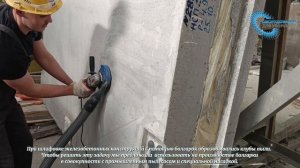 Применение промышленного пылесоса для сбора пыли при шлифования железобетонных конструкций.