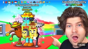 😱Я Стал ТОП 1 Мира по Крафту 1B/S La Taco Combinasion и Наложил ВСЕ Мутации в Steal a Brainrot!