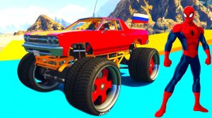 Большие Автобусы и Монстр-Траки для Супергероев и Детей. Мультики про Машинки. Мультфильм для Детей.