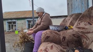 сегодня  у меня  сепаратор работает/вытащила сало из рассола/Олег  моет котелки