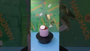 Кашпо из гипса ручная работа.