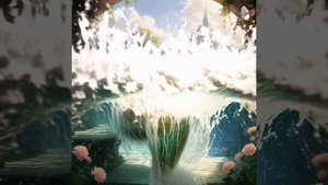 Русалочка у фонтана