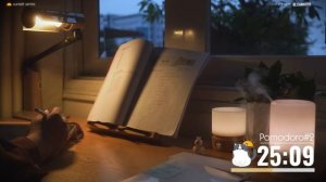 3 часа STUDY WITH ME at Sunset ｜ NO MUSIC 🔥 Crackle Sounds ｜ Pomodoro 50-10