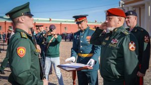 Генерал-полковник Алексей Воробьёв поздравил курсантов Военной академии с принятием военной присяги