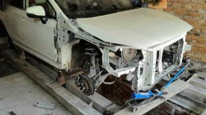 кузовной ремонт субару замена ланжерона
