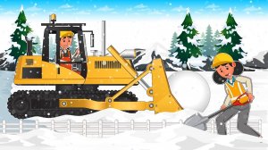 МУЛЬТИК МАШИНКИ ВИДЕО ПРО МАШИНКИ СТРОИТЕЛЬНАЯ ТЕХНИКА ЧИСТИТ СНЕГ ЦВЕТНЫЕ МАШИНКИ ИГРУШКИ МАШИНКИ