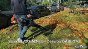 Тест аккумуляторной воздуходувки Senix BLAX2-M2-EU и сравнение мощности с бензиновой. Время работы