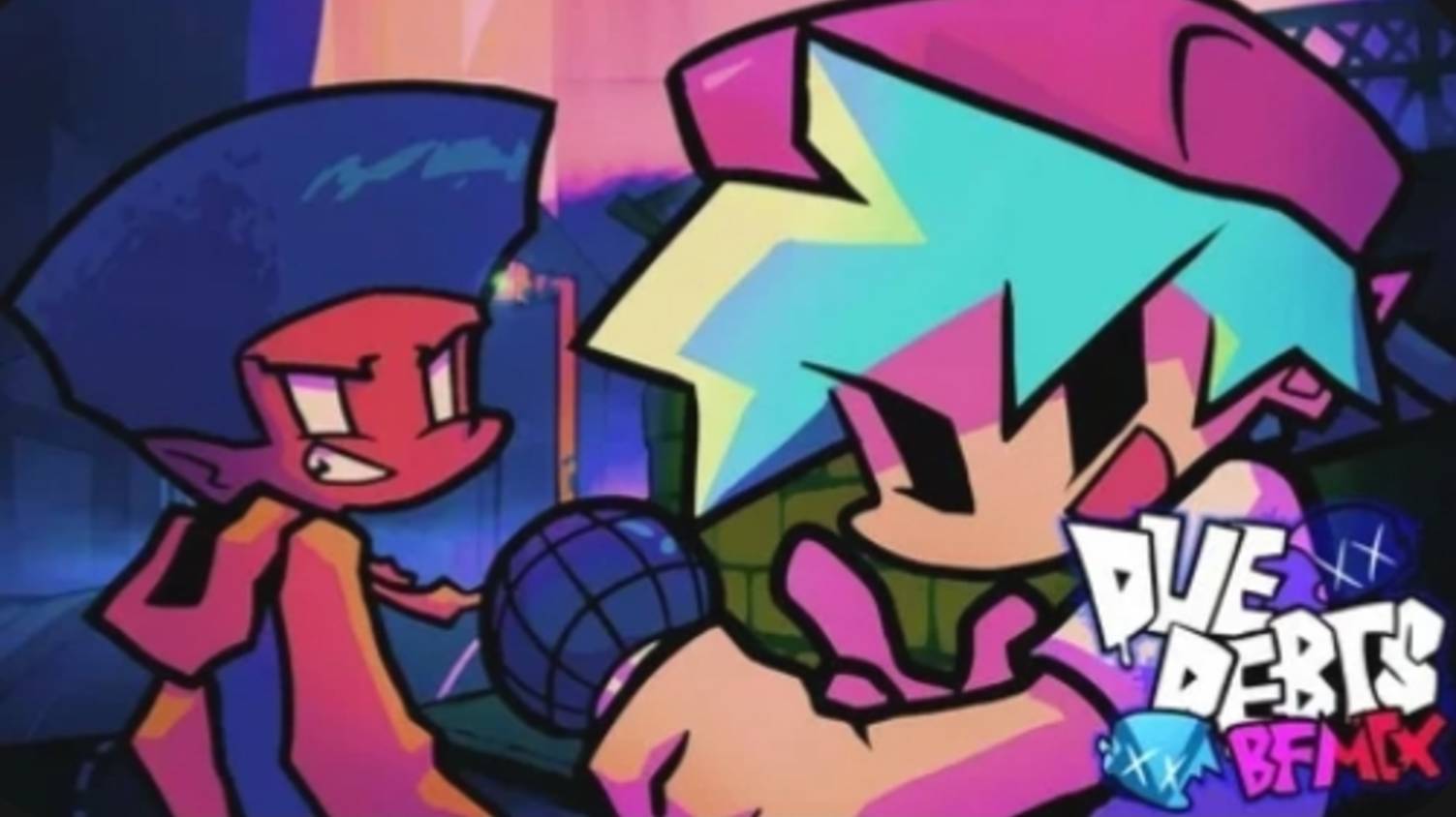 FNF VS DUE DEBTS (BF MIX) смотреть онлайн