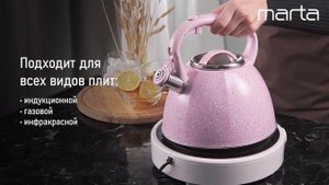 Металлический чайник MARTA MT-3027