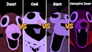 99 ночей в лесу-ОЛЕНЬ ПРОТИВ СОВЫ, БАРАН ПРОТИВ ОЛЕНЯ-ВАМПИРА / jumpscare-Roblox