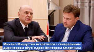 Михаил Мишустин встретился с генеральным директором «РусГидро» Виктором Хмариным
