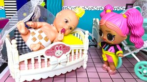 МАМА, Я ВЫРОС! Куклы ЛОЛ сюрприз семейка Панки и Вики с малышами мультики игрушки ДАРИНЕЛКА