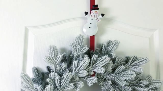 Венок Византийский заснеженный 55 см, ЛИТАЯ 100%, ВВЗЗ60