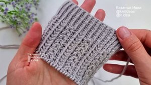 Красивый узор спицами для носков! Резинка спицами