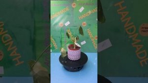 Кашпо из гипса ручная работа.