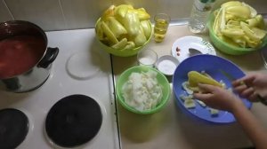 Лечо домашнее на зиму⧸⧸Очень простой и вкусный рецепт л