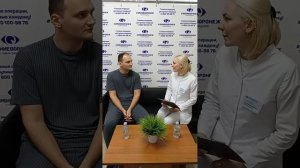 Прямой эфир с пациентом из клиники лазерной коррекции зрения "Зрение Воронеж"