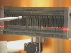 Физика. Опыты. Динамика распространения тепла в стержне