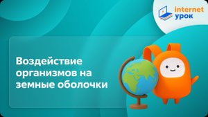 География 6 класс. Воздействие организмов на земные оболочки